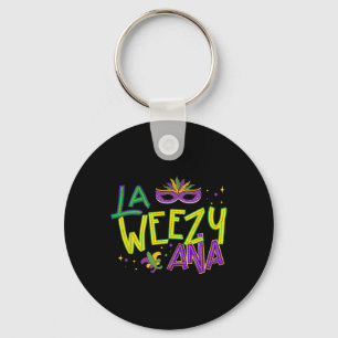 La Weezy Ana Mardi Gras Louisiana Fat Tuesday New Key Ring