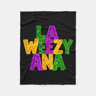 La weezy ana mardi gras louisiana new orleansLa we Fleece Blanket