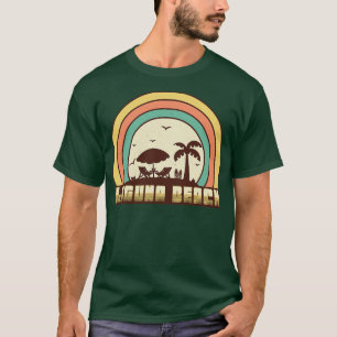 Laa Beach Retro Sunset Style T-Shirt