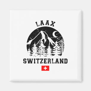 Laax Switzerland Ski Resort Alps Alpine Skiing Swi Magnet