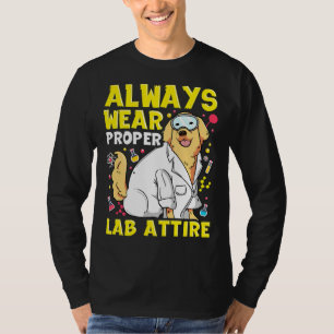 Lab Attire Labrador Retriever Dog Scientist Chemis T-Shirt
