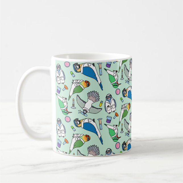 Lab Birds - Ornithology Coffee Mug (Left)