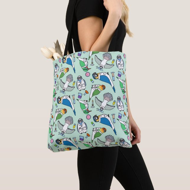 Lab Birds - Ornithology Tote Bag (Close Up)