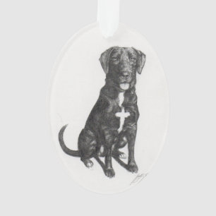 Lab Christmas Ornament