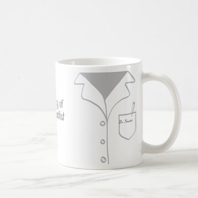 Lab coat mug - fully customisable! (Right)