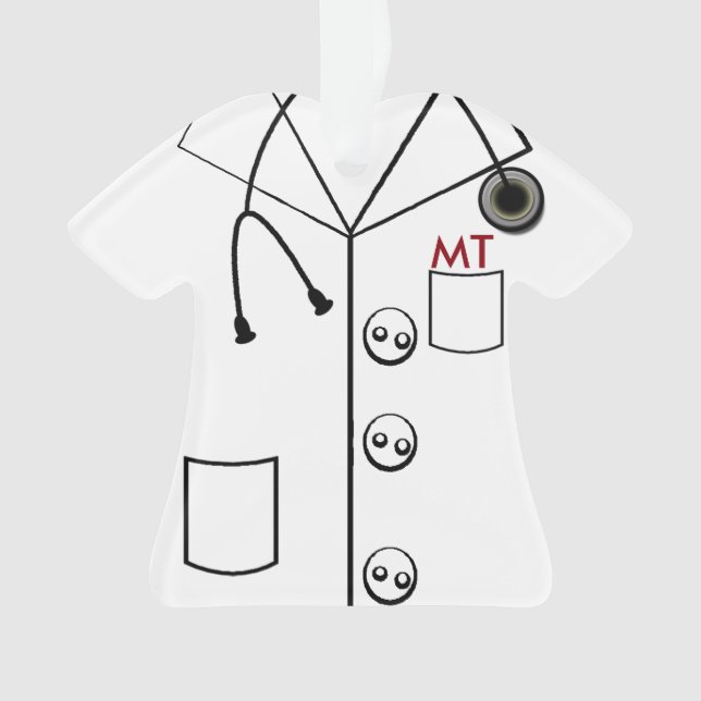 LAB COAT PAC ORNAMENT CHRISTMAS (CUSTOMIZABLE) (Front)