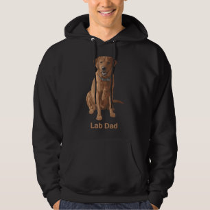 Lab Dad Fox Red Labrador Retriever Dog Hoodie