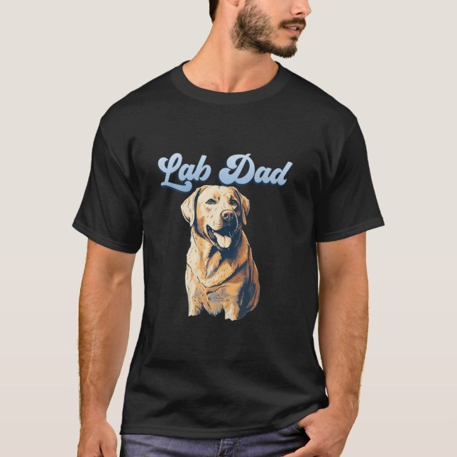 Lab Dad Labrador Dad Dog Lover Long Sleeve T Shirt (Front)