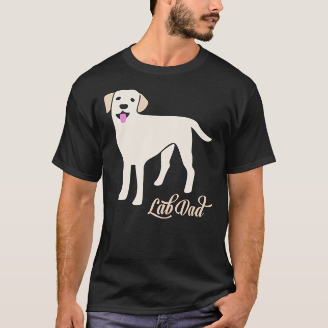 Lab Dad Labrador Retriever T-Shirt (Front)
