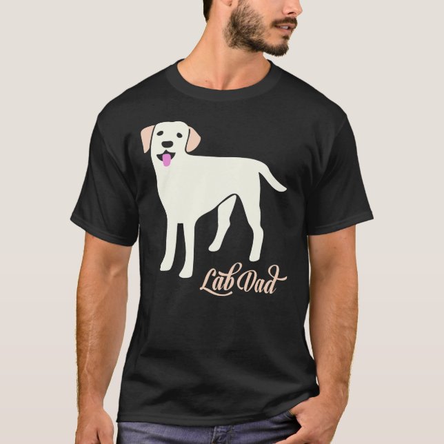 Lab Dad Labrador Retriever T-Shirt (Front)