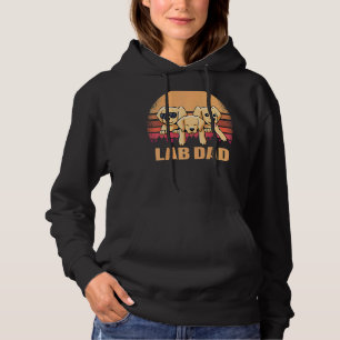 Lab Dad Yellow Labrador Retriever Vintage Dog Retr Hoodie