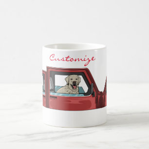 Lab Dog Riding Shotgun Thunder_Cove Coffee Mug