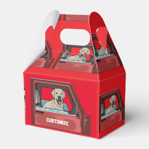 Lab Dog Riding Shotgun Thunder_Cove  Favour Box