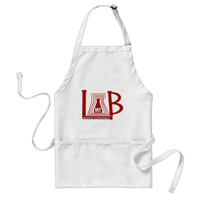 LAB FLASK LOGO MT - MEDICAL TECHNOLOGIST STANDARD APRON (Front)
