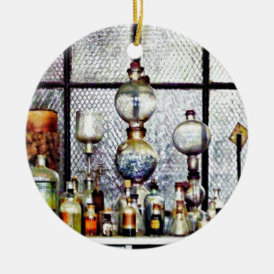 Lab Glassware Ceramic Ornament