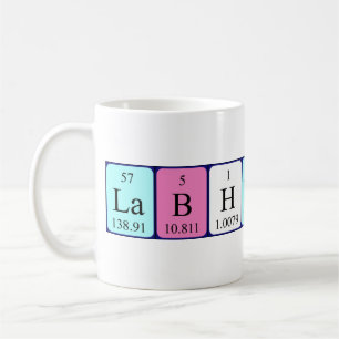 Lab Heroine periodic table name mug