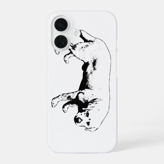 Lab in Stark Detail iPhone 16 Case (Back)