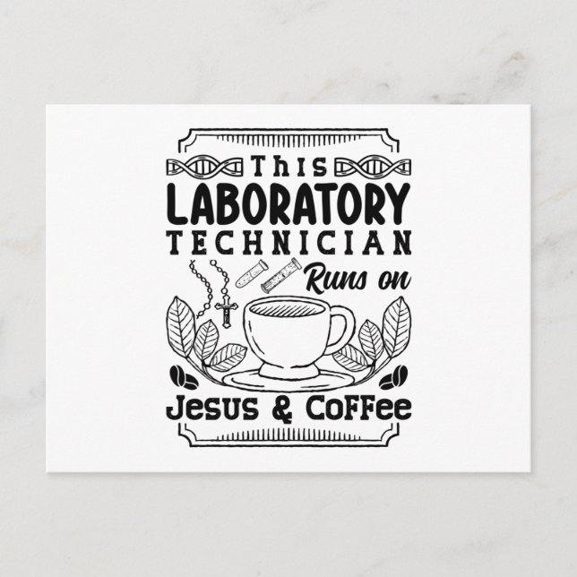 Lab Laboratory Technician Chemist Lab Tech Postcard (Front)