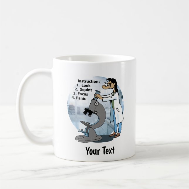 Lab Life Zooming In T-Shirt Coffee Mug (Left)
