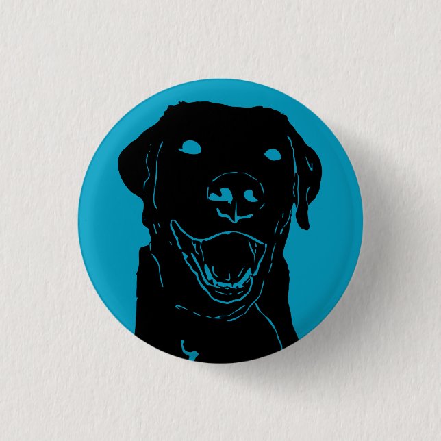 Lab Love 3 Cm Round Badge (Front)
