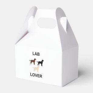 Lab Lover all colours silhouettes Favour Box