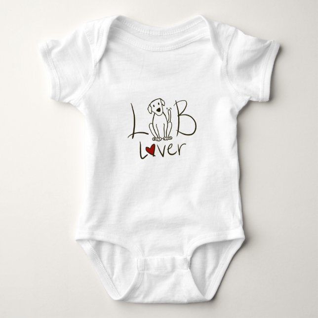 Lab Lover Infant Bodysuit (Front)