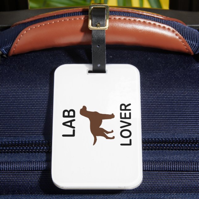 lab lover luggage tag (Front Insitu 2)