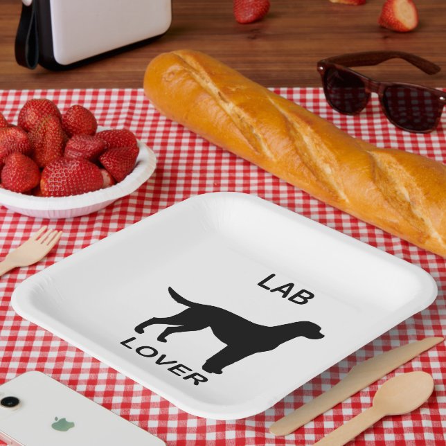 lab lover paper plate (Picnic)