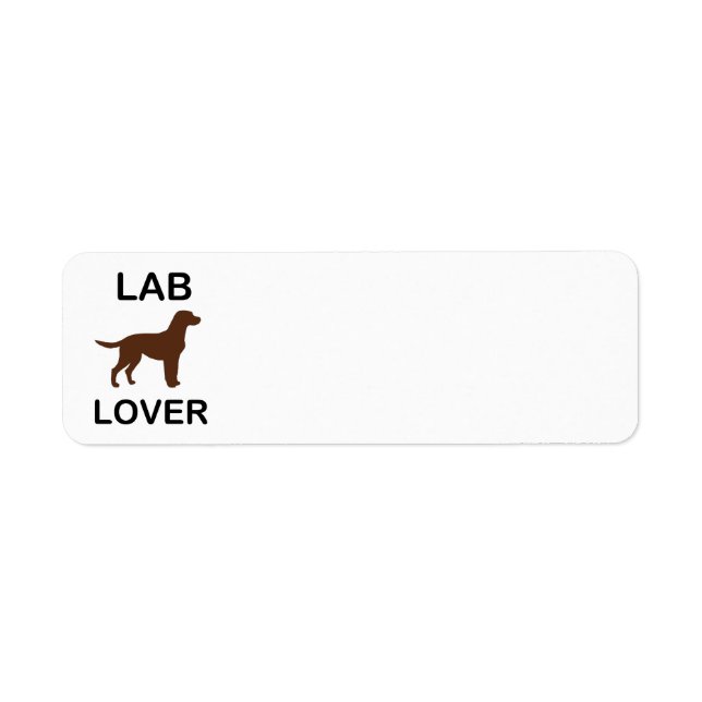 lab lover return address label (Front)
