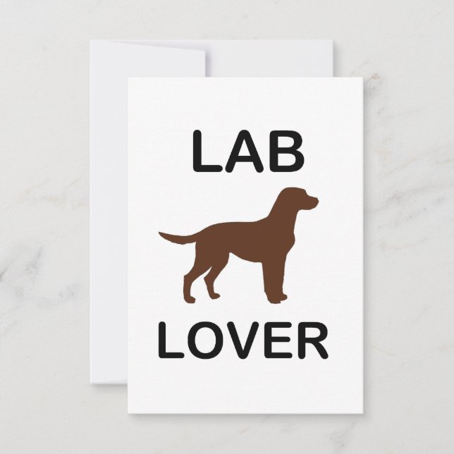 lab lover thank you card (Front)