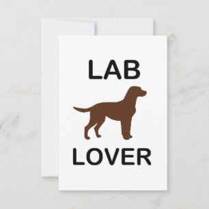 lab lover thank you card