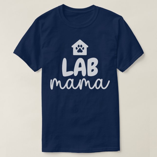 Lab Mama Paw 17 T-Shirt (Design Front)