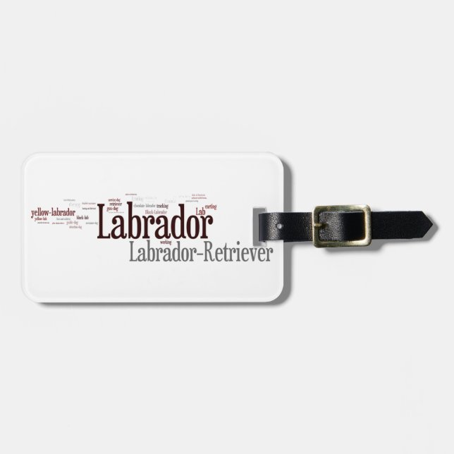 lab mashup luggage tag (Front Horizontal)