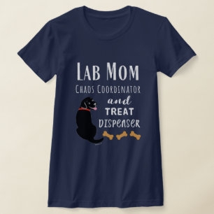 Lab Mum chaos coordinator Black Labrador T-Shirt