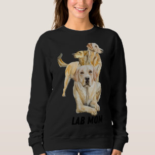Lab Mum Labrador Retriever Dog Silhouette Sweatshirt