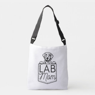 “Lab Mum” Peek-a-Boo Cross-Body Tote