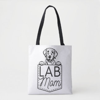 “Lab Mum” Peek-a-Boo Premium Tote Bag
