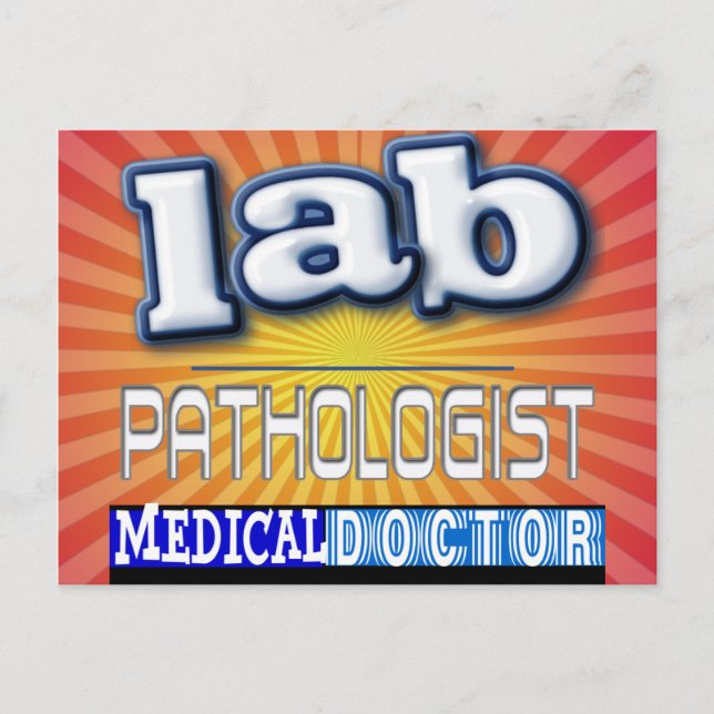 LAB PATHOLOGIST LOGO POSTCARD (Front)