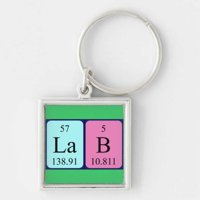 Lab periodic table keyring (Front)
