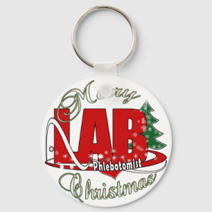LAB PHLEBOTOMIST CHRISTMAS KEY RING