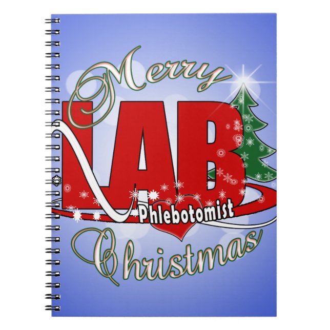 LAB PHLEBOTOMIST CHRISTMAS NOTEBOOK (Front)