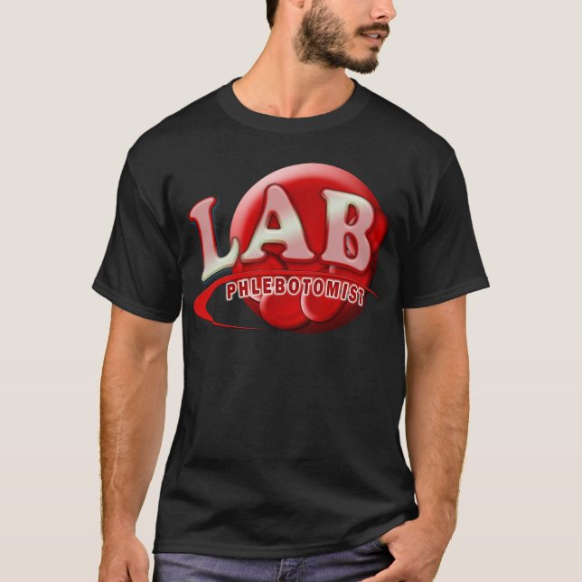 LAB PHLEBOTOMIST RBC LOGO T-Shirt (Front)