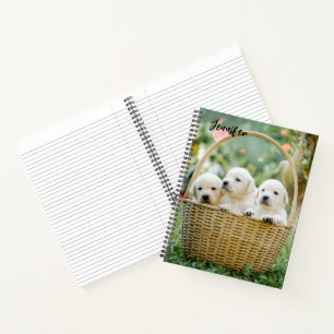 Lab Puppies Dog Lover Notebook