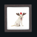 Lab Puppy Wearing Antlers Gift Box<br><div class="desc">ImageID: 42-17499498 / Lew Robertson / Corbis / Lab Puppy Wearing Antlers /</div>