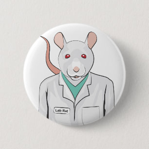 Lab Rat 6 Cm Round Badge