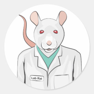 Lab Rat Classic Round Sticker