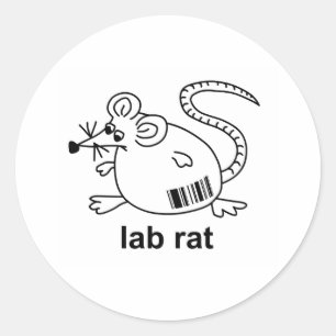 Lab Rat Classic Round Sticker