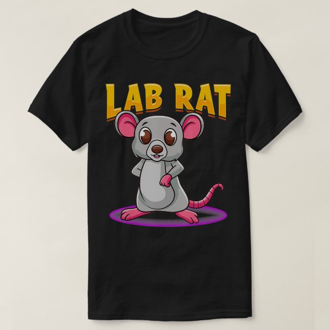 Lab Rat Future Laboratory Worker Scientist Technic T-Shirt (Design Front)