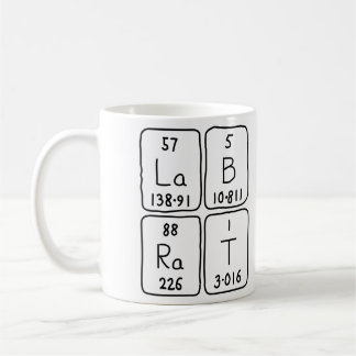 Lab Rat periodic table name mug