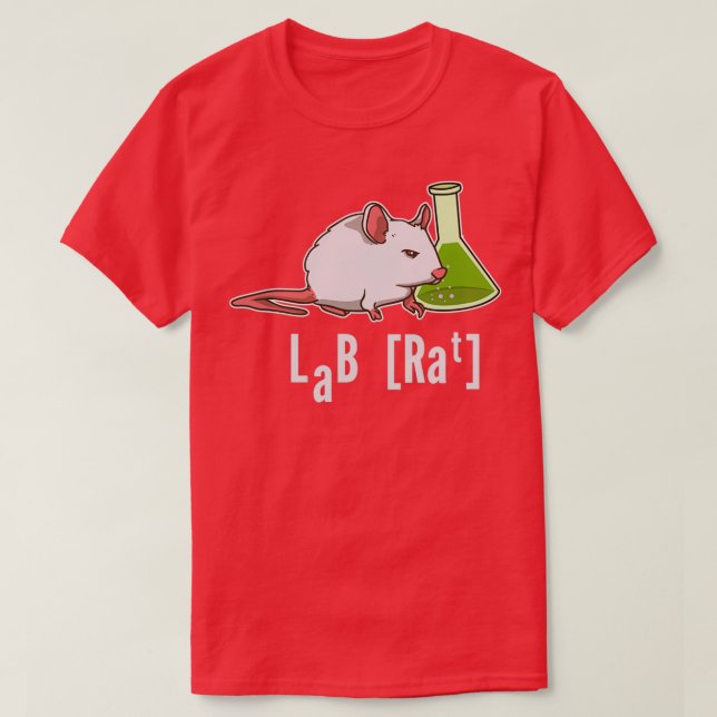 Lab Rat Science Chemistry Professor Laboratory T-Shirt (Design Front)